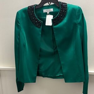Kasper Women's Green Embellished Jacket- NWT